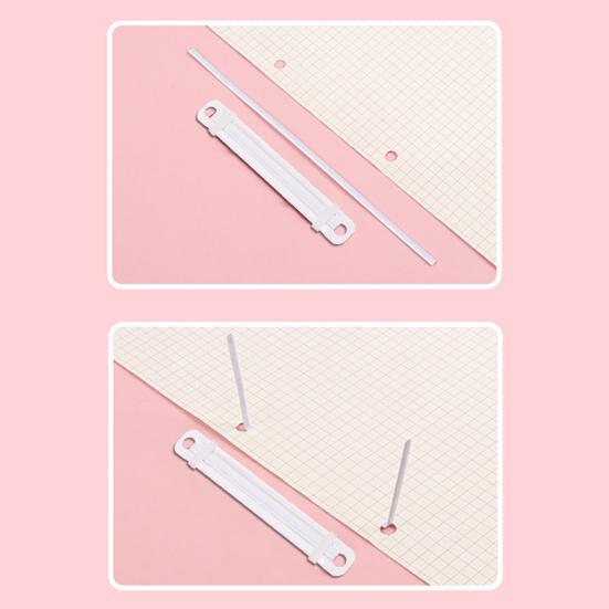 Пряжка для переплета, 50 шт., зажимы для переплета с 2 отверстиями, прочные, простые в использовании застежки для бумаги, быстрое и надежное переплет для документов с отрывными листами