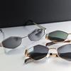 4 Pack Diamond Shaped Glasses Fashionable Metal Small Frame Polygonal Glasses