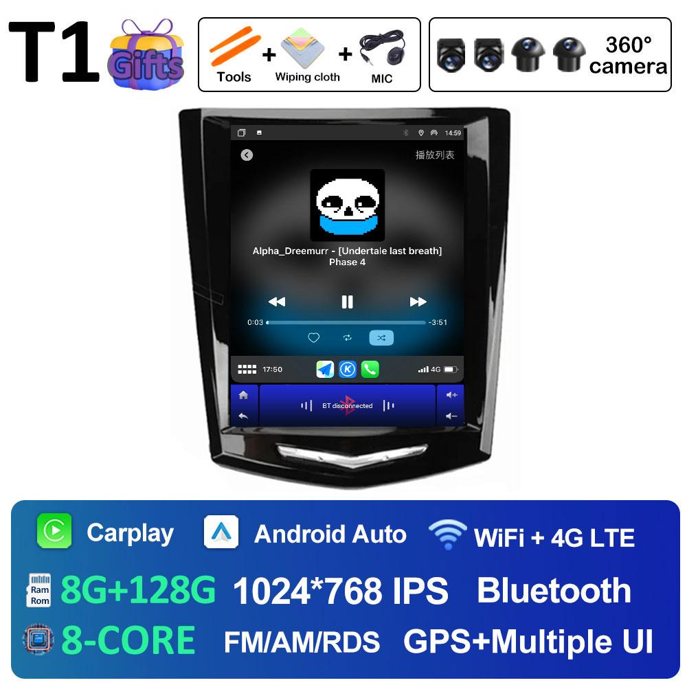 Для Cadillac ATS XTS CTS SRX 2013 2014 2015 2016 DSP Стерео Беспроводной Carplay Android Auto 2.5D Сенсорный экран Головное устройство Не 2 DIN