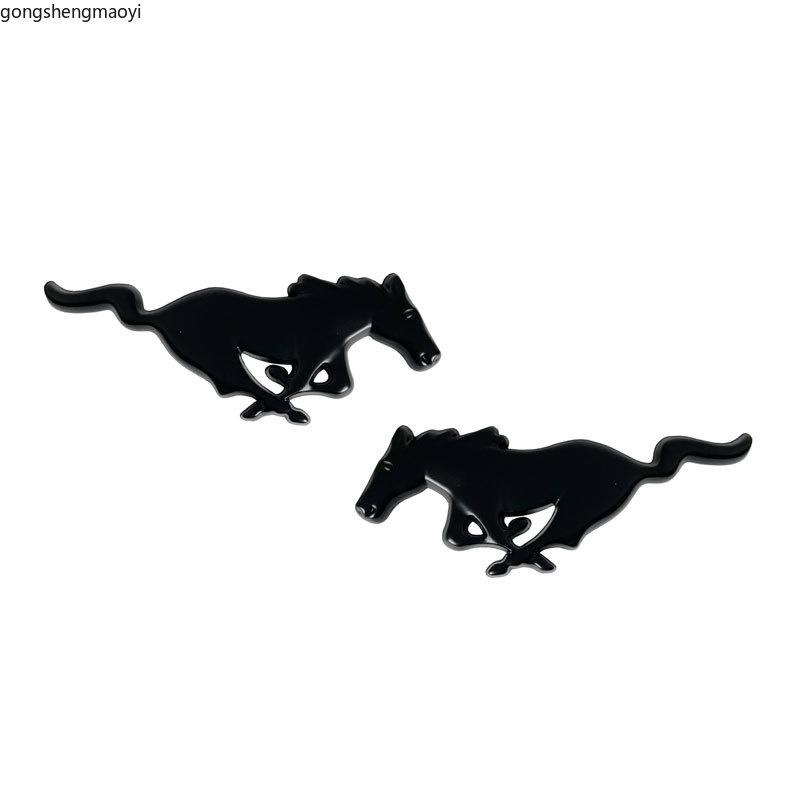 Стайлинг автомобиля 2 штуки 3D Металлические наклейки логотип конных скачек эмблема на боковину автомобиля наклейка на багажник подходит для Ford Mustang Shelby GT 350 500 Cob