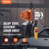 Electric Chain Hoist Single Phase Crane Hoist 2200 lbs Load 10 ft Lifting