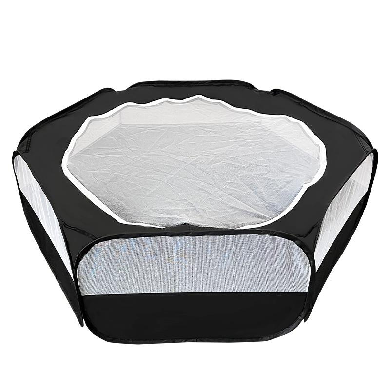 Портативная маленькая клетка для домашних животных, прозрачная клетка для ежа, палатка, манеж для домашних животных, открытый складной дворовый забор для собаки, хомяка, кролика, морской свинки