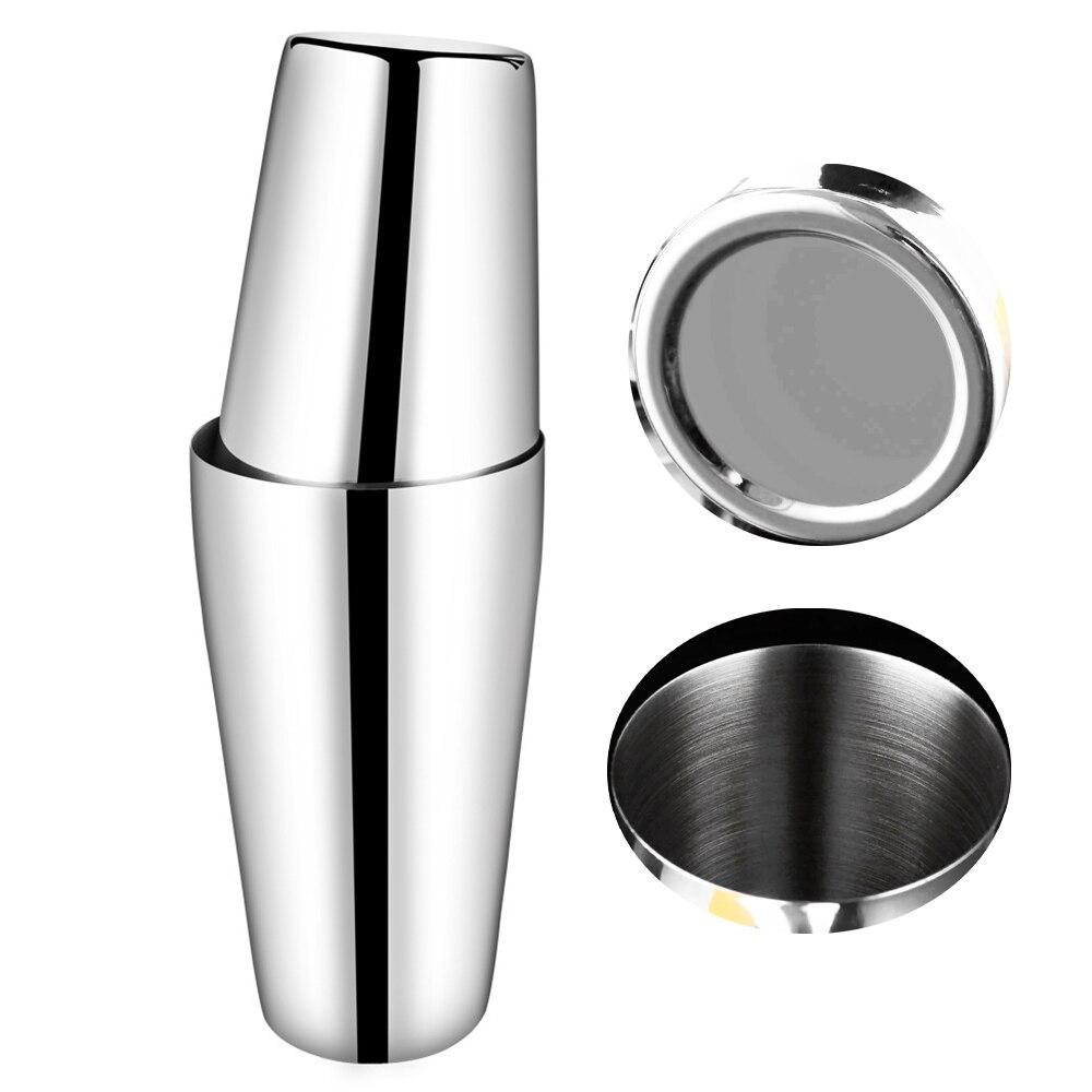 Stainless Steel Cocktail Shaker Mixer Wine Martini Boston Shaker For Bartender Drink Party Bar Tools 2-piece Set 550ML/750ML