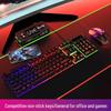 Вы Ши Проводная Механическая RGB Игровая Клавиатура и Комбо Мышь для Левой Руки