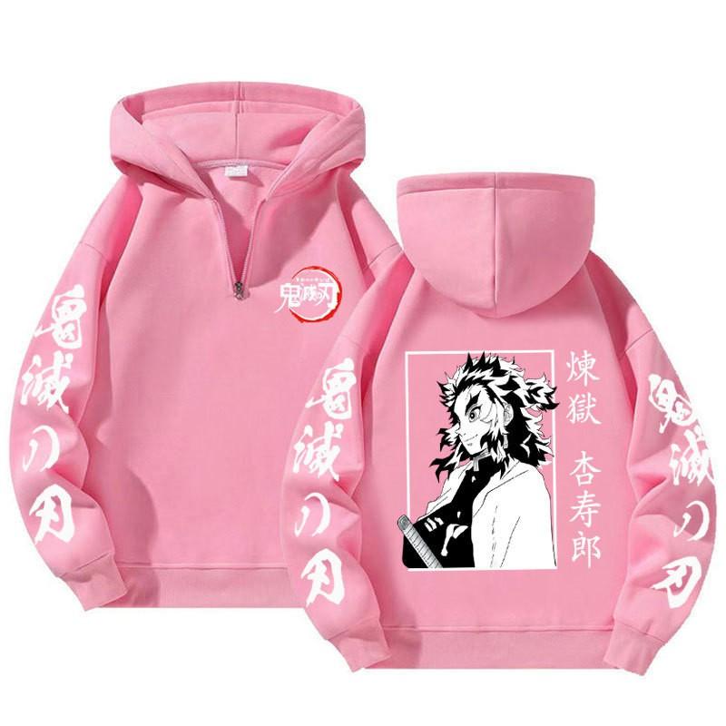 Unisex Anime Hoodie With Zipper Front Loose Fit Long Sleeve Sweatshirt Fall Casual Wear