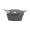 New Le Pliage Green Canvas With Leather Trim Dumpling Bag Canvas Bag Coin Purse Women's Gray 30016919P66