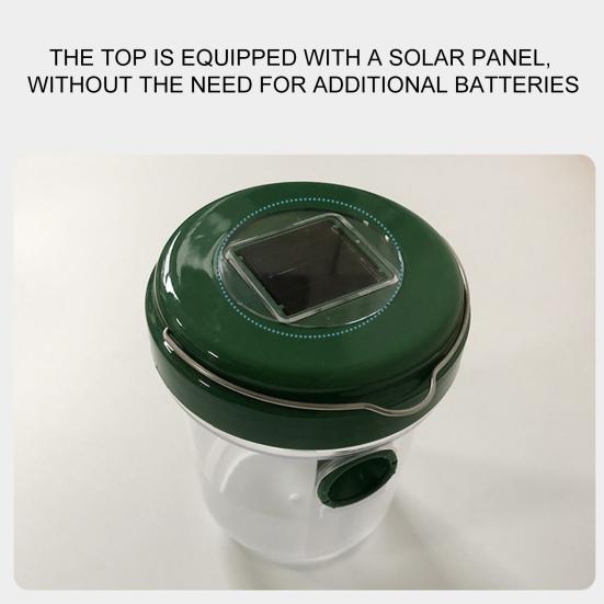 2/4 шт. Уличная подвесная ловушка для ос на солнечной батарее, ловушка для шершней и пчел