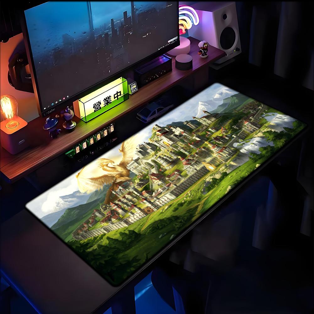 Heroes of Might and Magic 3 Map Art Mouse Pad XXL Rubber Non-slip Mousepad Keyboard Pads Gaming Accessories Mouse Mat 900x400mm