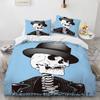 New Distressed Bedding Set Single Twin Full Queen King Size Bed Set Aldult Kid Bedroom Duvet Cover Sets Skeleton Bed Sheet Set