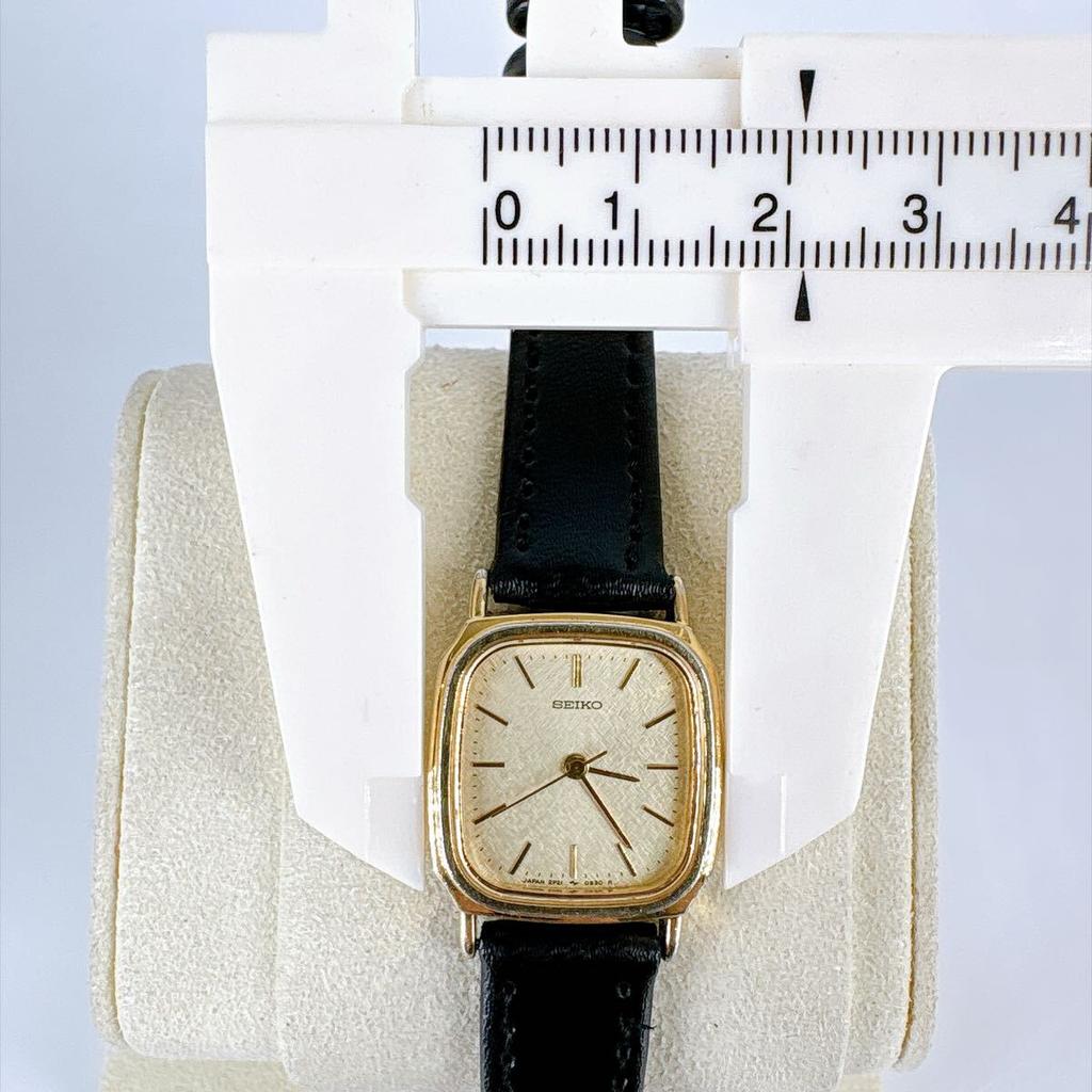 SEIKO Батарея Золотой Квадратный Винтаж Новый Замененный/Часы, Квадратные, Циферблат