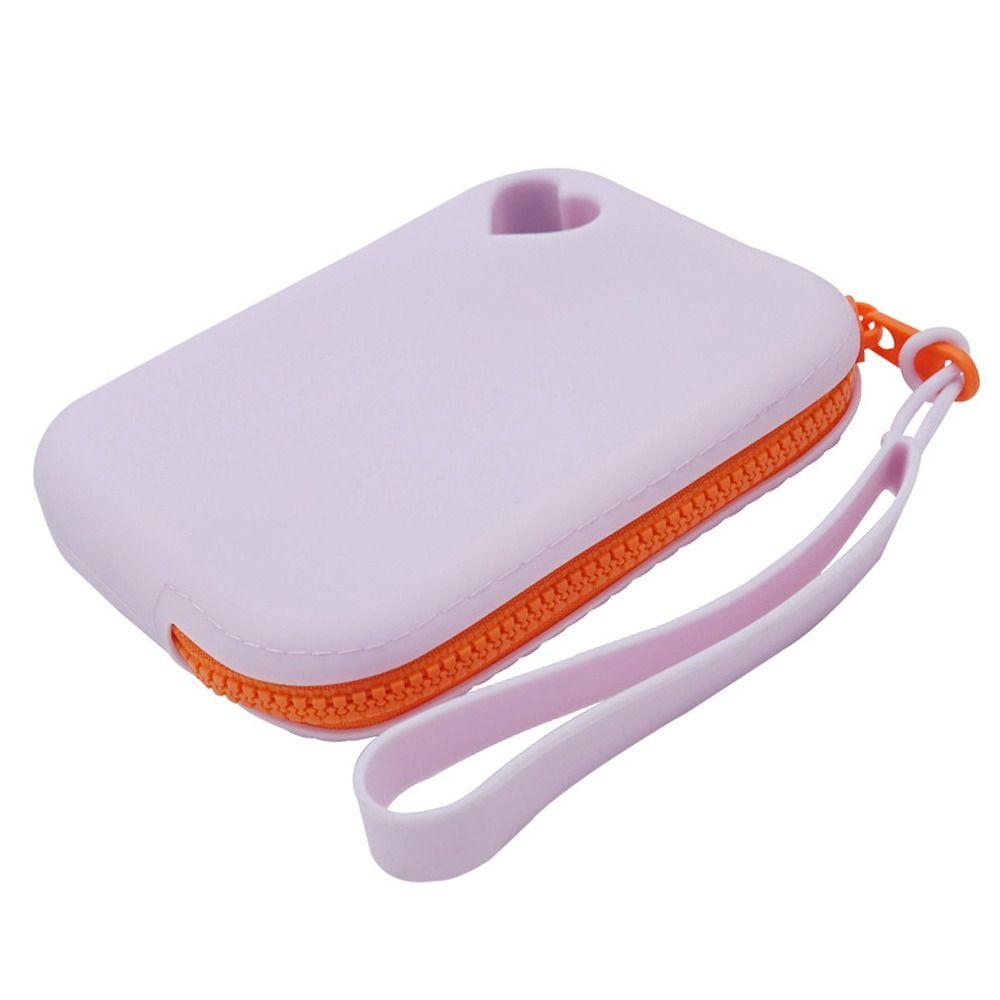 Large Capacity Silicone Storage Bag Silicone Data Cable Portable Key Card Bag Travel