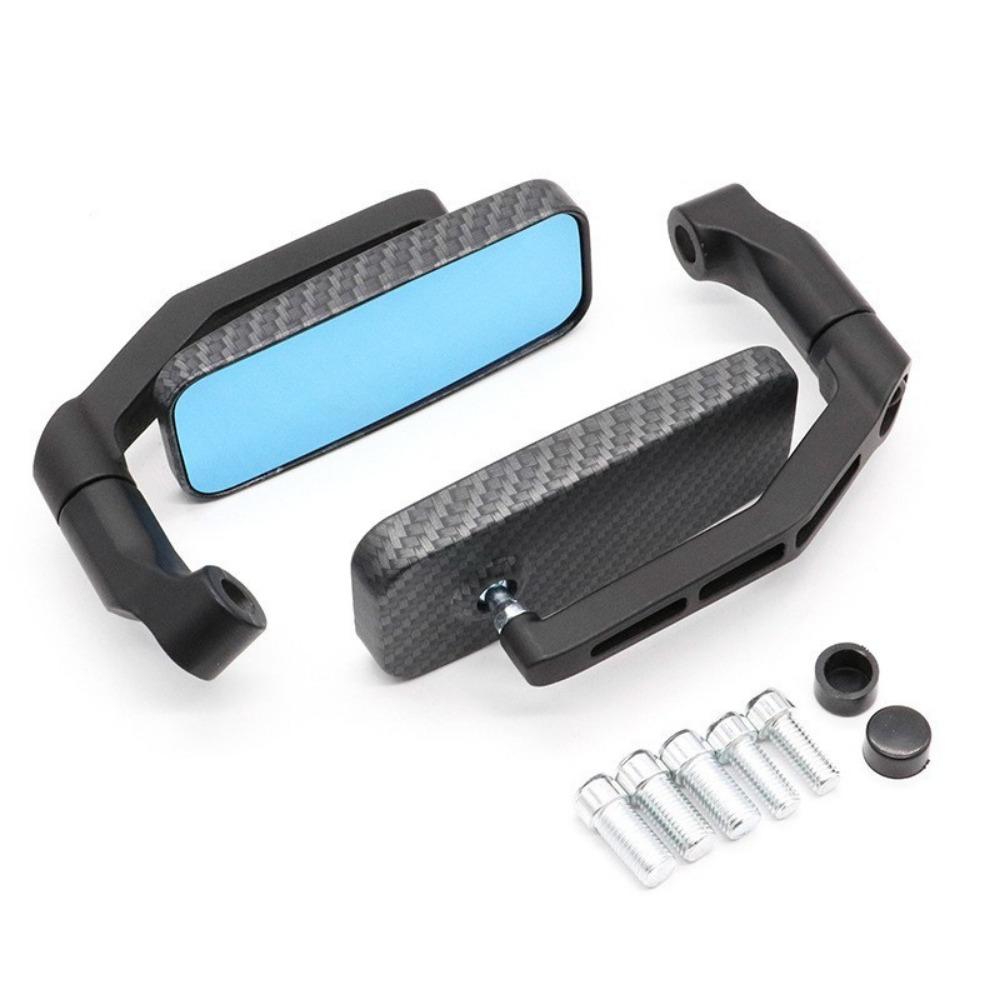 Adjustable Rear View Mirror  For Scooter Blue Glass Motorcycle Handlebar Rearview Mirrors  ATV