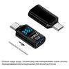 Адаптер USB C/Type-C 36/60 Вт, цифровой светодиодный дисплей, USB 3.2, 10 Гбит/с, быстрая передача данных, мощный зарядный интеллектуальный адаптер для планшета