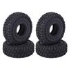 4PCS Black 1.9inch Rubber Tire With Bead RC Car Model Accessories Fit for Crawler 110