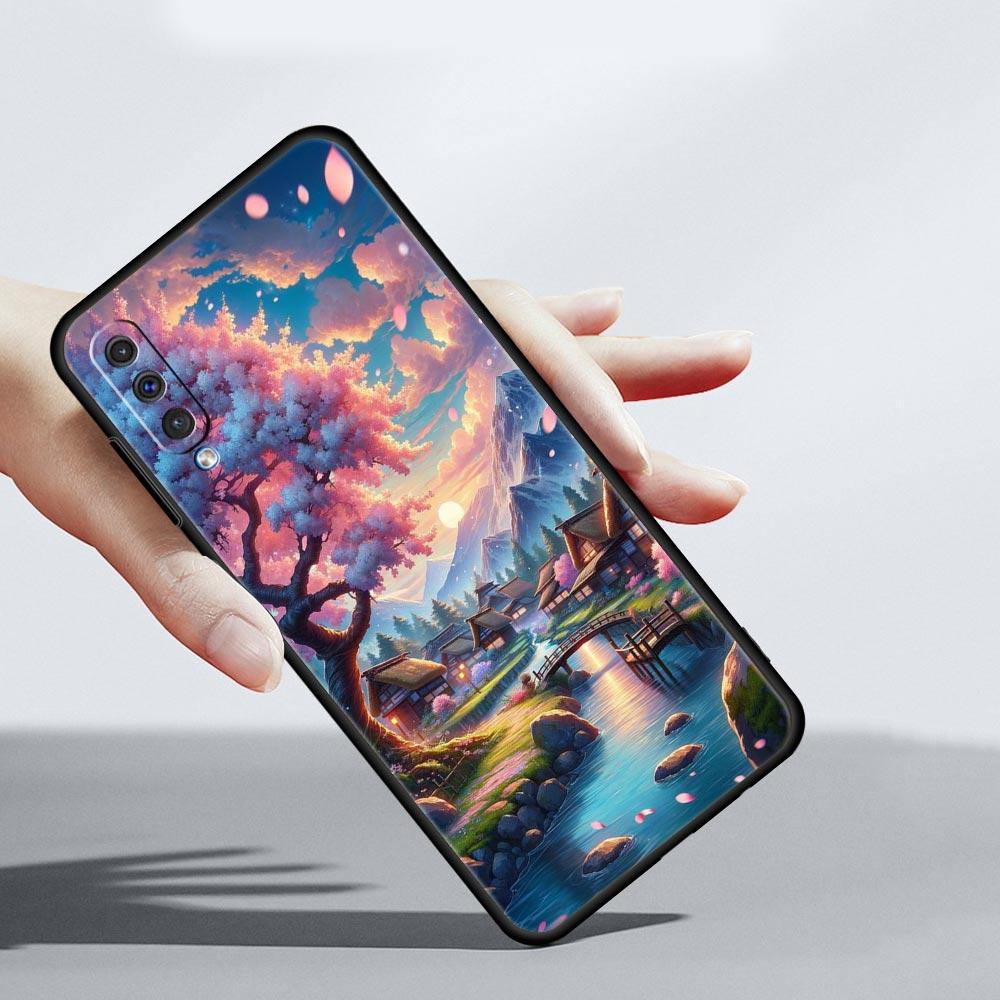 Чехол для телефона "Цветущая сакура" для Samsung Galaxy A56 A36 A26 A34 A17 A16 A06 A14 A12 A54 A72 A24 A22 A52 A50 A40 A32