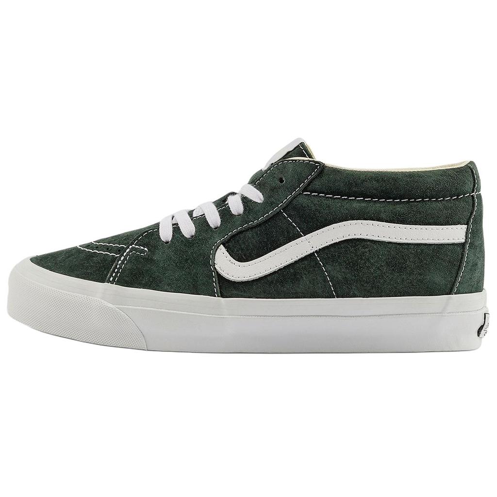 Vans Sk8-Mid Reissue 83 LX Pig Suede - Scarab Unisex Sneakers Green VN000CQQPRM