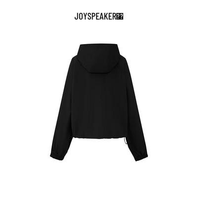 JOY SPEAKER Женская повседневная куртка с капюшоном на молнии