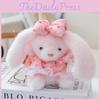 Princess Cartoon Fluffy Skirt Rabbit Doll With Pp Cotton Filling Gifts For