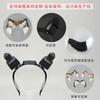 Interactive Motion-Sensing Cat Ears Headband With Gravity Sensor Touch Control Motorized Furry Animal Ear Cosplay Accessory