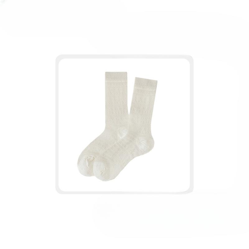 Ladies Spring and Summer New Style Thin Hollow Love Mesh In The Tube Socks
