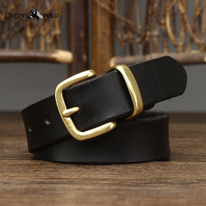 Винтажный женский ремень Косметическая пряжка Женский Натуральная кожа Коровья кожа Ретро Мода Простой Универсальный Ремень для брюк