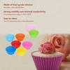 Food Grade Silicone Reusable Cupcake Liners Heat Resistant Muffin Pans  Mousse Desserts
