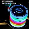 VKXG1 1/2pcs Car Luminous Water Cup Pad For Opel astra h astra j g corsa insignia zafira b vectra c corsa d vivaro Auto Accessories