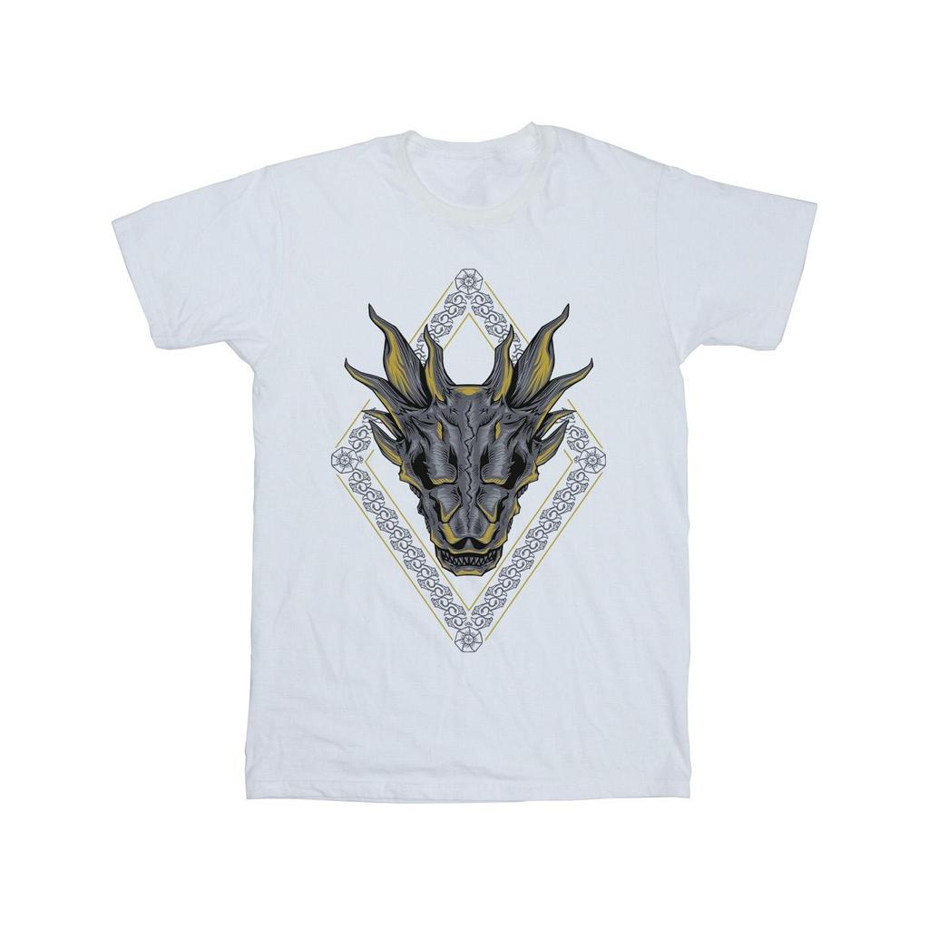 Game Of Thrones: House Of The Dragon Mens Dragon Pattern T-Shirt