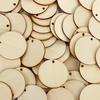Round Shape Slice Home Decoration Wooden Ornament Wood Piece Hanging Pendant Wood DIY Craft