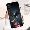 Americans Flag Great Phone Case For Samsung Ultra,FE,A30,71,51,S9,10,20,Lite, S22,23,21,PIus,Transparent, Silicone