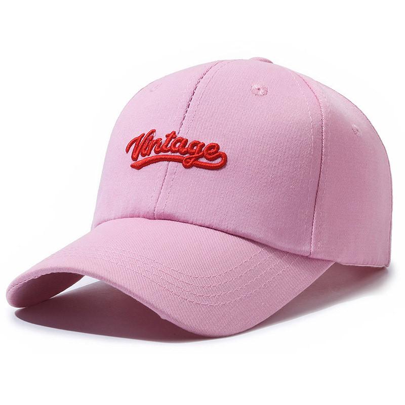 Vintage Embroidery Letter Baseball Cap Outdoor Breathable Peaked Gifts Caps