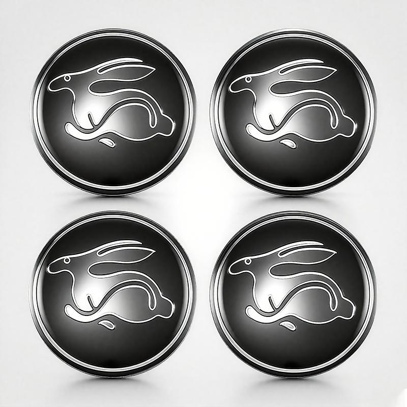 VW Car Accessories Wheel Center Cover Stickers Hub Cap Sticker Tire Valve For VW GTI Polo Passat Golf Tiguan Jetta T-ROC BeetleZF3