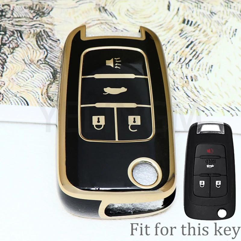 Для Chevrolet Cruze Impala Camaro Garna Equinox Volt Yakista AVEO Impala GMC Terrain TPU Флип Чехол-Крышка Брелок для Автомобильного Ключа