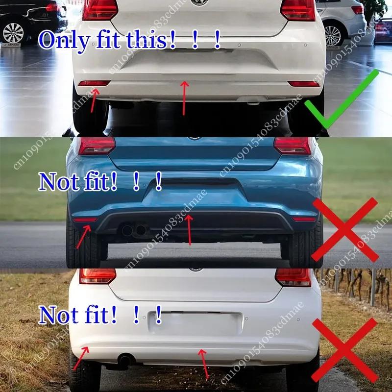 Диффузор заднего бампера Губа для Volkswagen Polo MK5 6R 2009-2014 Сплиттеры Спойлер Защита днища Комплект кузова Тюнинг Аксессуары