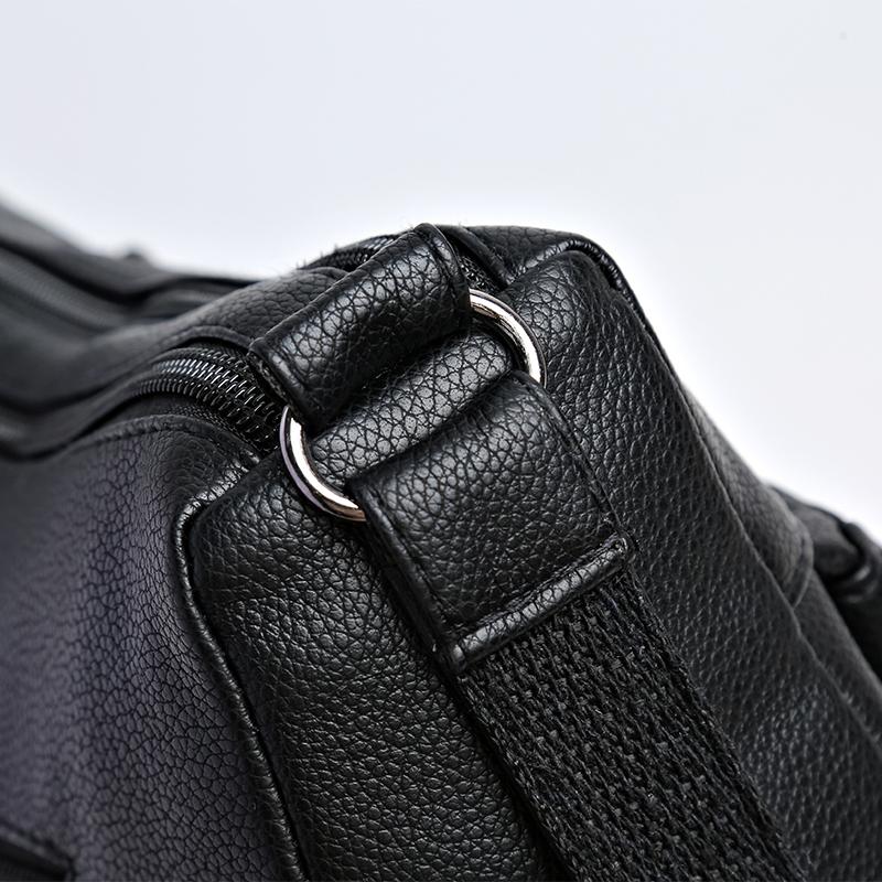 Women's Small Square Bag Shoulder Bag Soft Leather Mother Bag Multi-Layer Bag