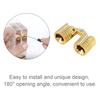 8 Pcs 8mm Invisible Brass Barrel Furniture Hinges, Fit for DIY Jewelry Box Hand Craft with 16 Pcs Screws,8 Mm High-speed Steel Drill