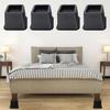 4/6Pcs Heavy-Duty Bed Chair Risers Furniture Feet Mats Non-Slip Wear Resistant Easy To Install Sofa Couch Raisers Stand