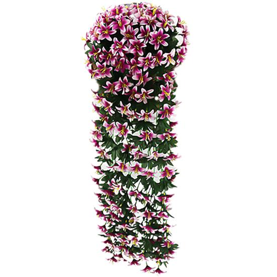 2шт искусственный маленький цветок лилии из ротанга свадебный дом настенное украшение