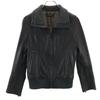 MACPHEE Sheep Leather Leather Jacket 38 Black Women Used