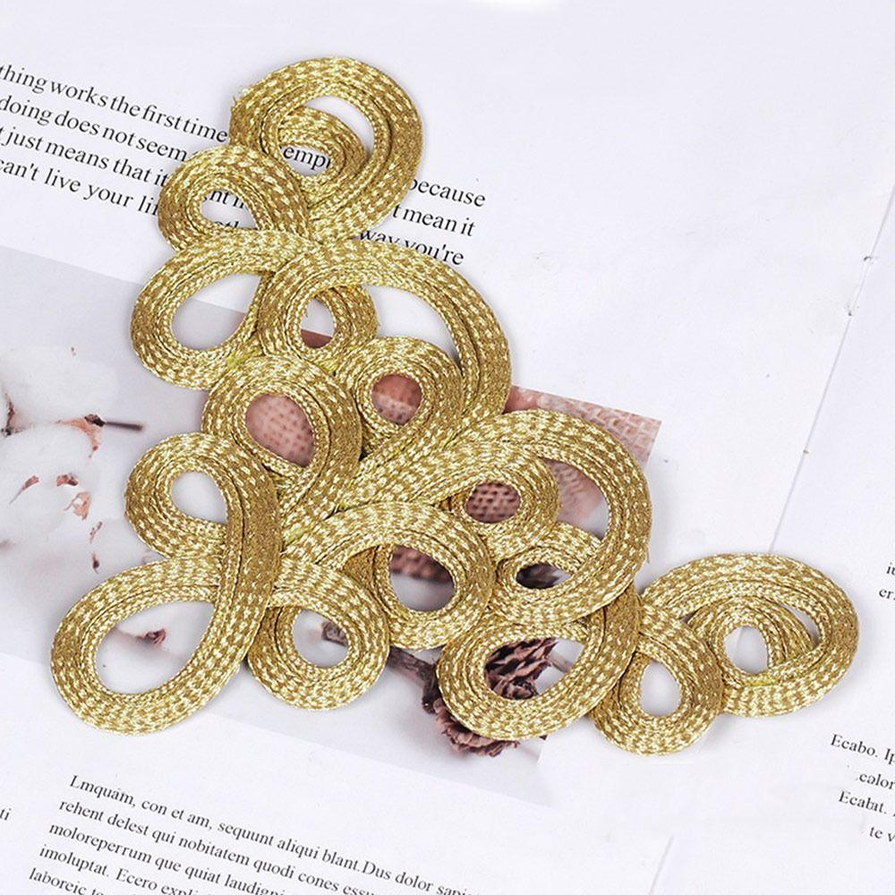 Golden Chinese Knot Buttons Handmade Tang Suit Buttons Cheongsam Buttons Cheongsam Making
