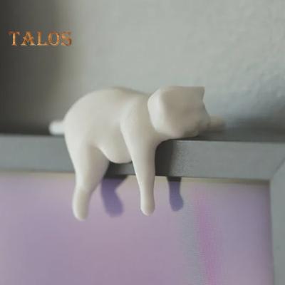 Ленивый толстый кот, украшение, 3D-печать, реалистичный дизайн, фигурка кота из PLA, реалистичная статуя животного, украшение для котенка