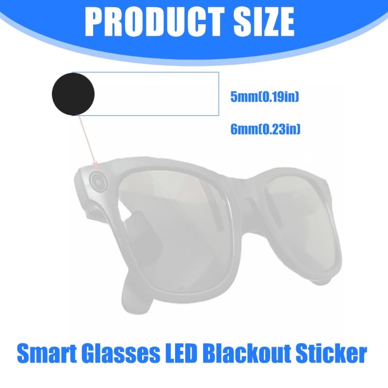 Светоблокирующая наклейка LED Антибликовое покрытие Для Smart Glasses Диаметр 5 мм 6 мм Эффективно блокирует яркий свет