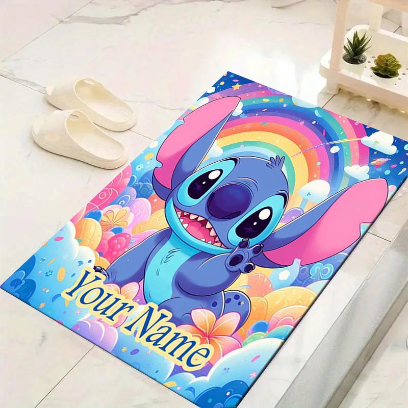 Custom 1Pc Lilo Stitch Adventure Rug Office Carpet Indoor Outdoor Entrance Doormat Nonslip Soft And Comfortable Living Room D916271