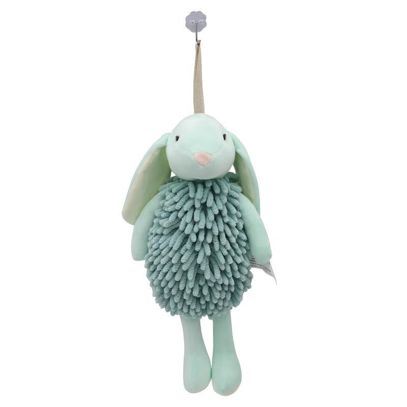 Cartoon Animal Shenier Hand Towel 2-in-1, Children and Adults Thick and Cute Hanging Hand Towel