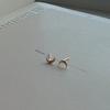 Taupe [Exclusive] 14k Gold Moon Earrings - Dear Moon Earrings