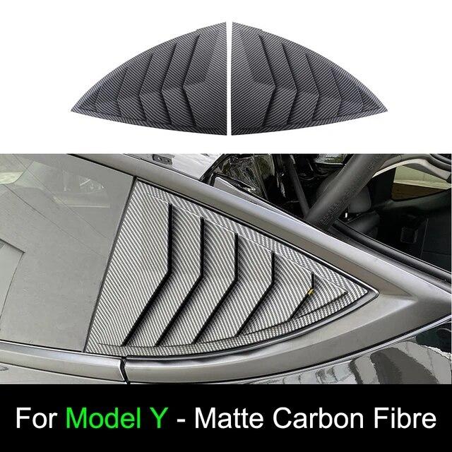 2 шт. автомобильные задние треугольные ставни, треугольный солнцезащитный козырек, модифицированный для модели Tesla 3/Y, нашивка на заднюю оконную ставню, ABS Shark Gill