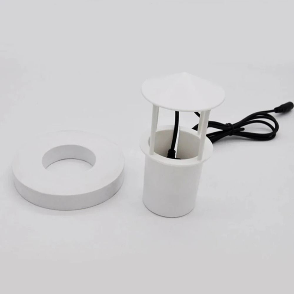 Белый плавающий распылитель тумана Мини-туманообразователь Водный фонтан со светодиодной подсветкой Увлажнитель для аквариума