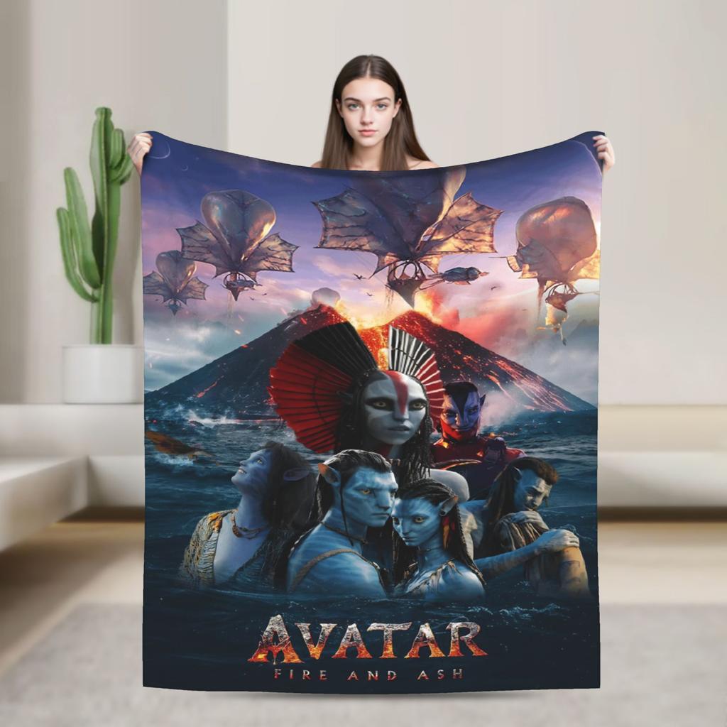 Cartoon Avatar Movie Blanket Fleece Summer Air Conditioning  Multi-function Lightweight Throw Blanket for Bed Car Quilt