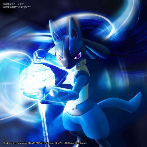 BANDAI SPIRITS Pokemon Plastic Model Collection 44 Select Series Riolu & Lucario Color-coded Plastic Model