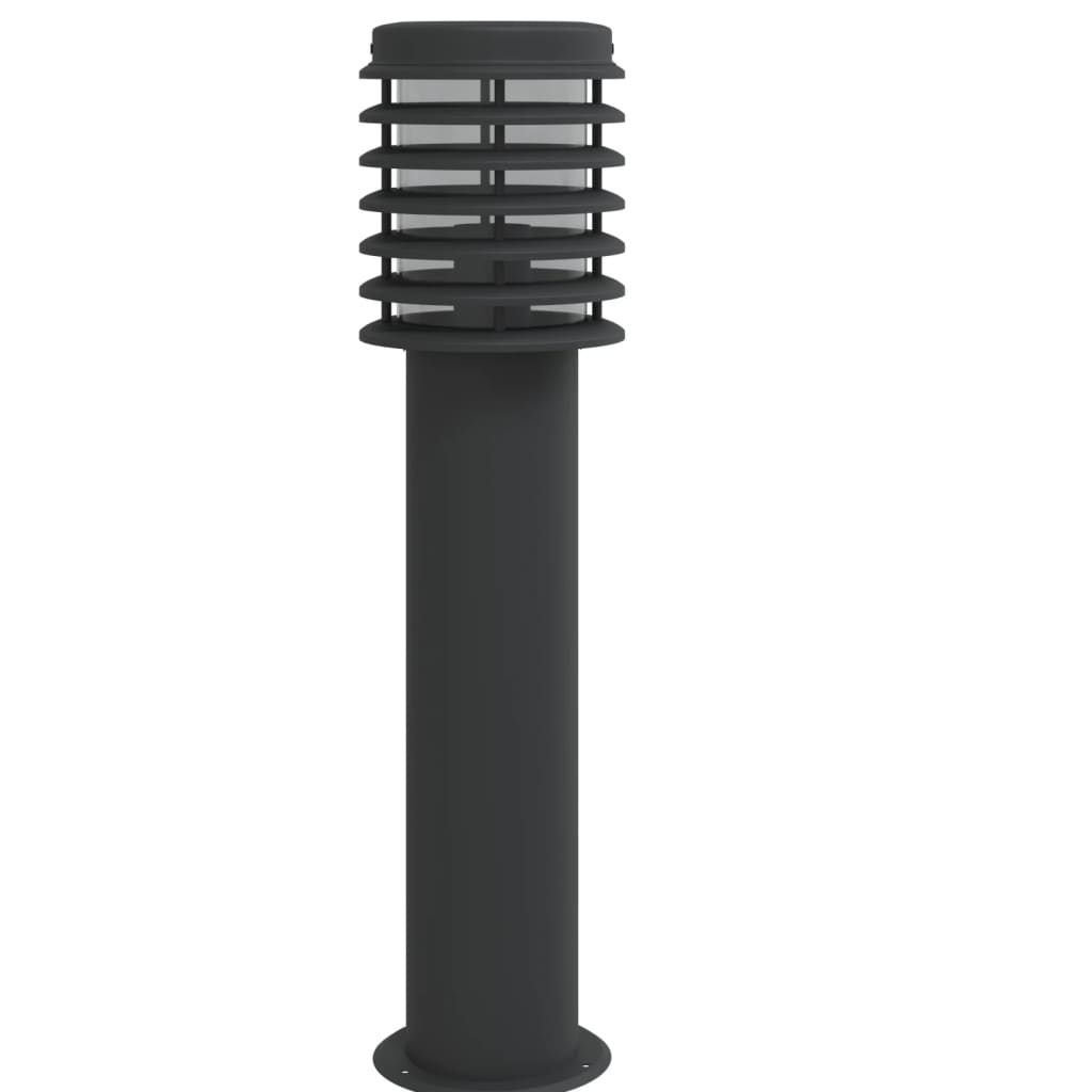 Vidaxl Lampa Ogrodowa Na Słupku, Z Gniazdkiem, Czarna, 60 Cm, Stal